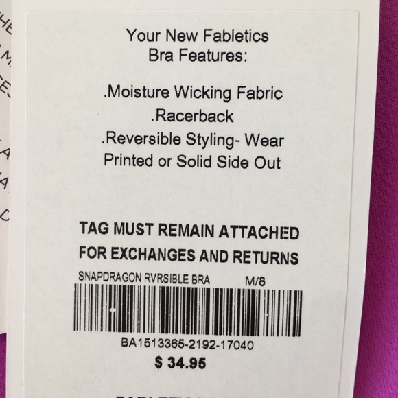 Fabletics Snapdragon Reversible Sports Bra - Picture 4 of 5